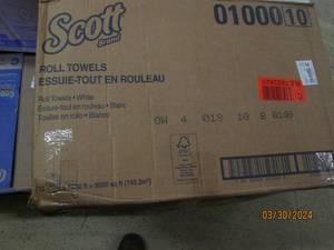 case of scott roll tissues 12 rolls in case