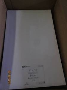 case of luxpaper 11x17 strathmore paper bright white 20 packages of 50 in case