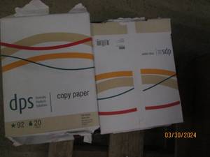 case of dps copy paper 8 12 x 11 5000 sheets