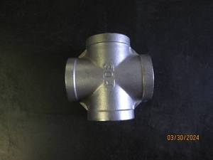 1 14 cross threaded 150#...304 Stainless Steel