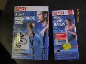2 spri excersice bands...