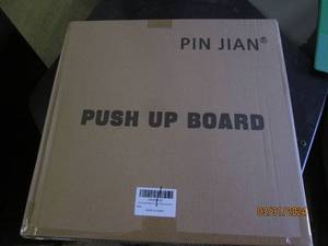 3 pushup boards...