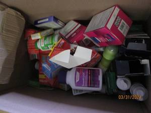 box of medicine and more past date...