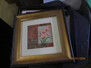 4 pictures in frames...