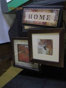 4 hanging art decor...