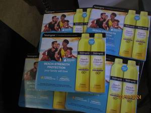 5 packages of 2 neutrogena beach defense sunscreen 60