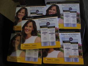 5 packages of 2 neutogena ultra sheer 55 sunscreen