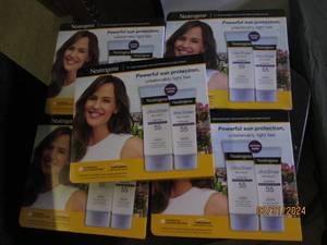 5 packages of 2 neutogena ultra sheer 55 sunscreen