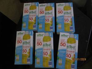 6 packages of 2 alba broad spectrum hawaiian coconut sunscreen 50