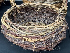 lot 60 image: Variety of Decorative Baskets including Handcrafted Baskets
