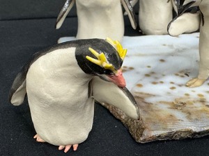 lot 64 image: Collection of Ann Young Miniature Clay Pottery Penguin Figurines
