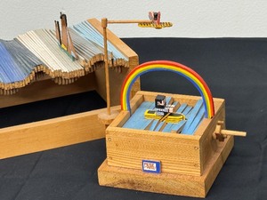 lot 29 image: Two Automation Wooden Sculptures by Peter Markey