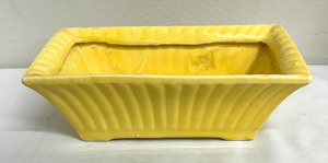 lot 35 image: Three Beautiful Vintage Yellow Pottery Vases by McCoy and Rush