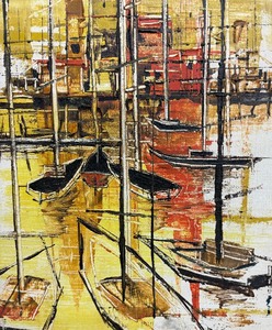 lot 58 image: Mid Century Original Painting by Elizabeth Ulrich