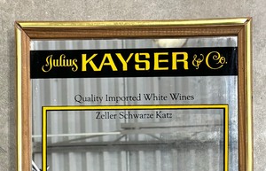lot 59 image: Julius Kayser & Company Quality Imported White Wines Mirror