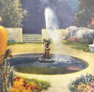 lot 74 image: Vintage Garden of Romance Framed Print by R. Atkinson Fox