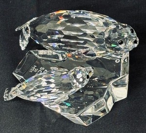 lot 90 image: Swarovski Crystal SCS 1991 Annual Edition Save Me the Seals wBOX