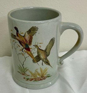 lot 99 image: Vintage Stangl Pottery Mallard Plate and Water Foul Mug