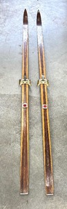 lot 116 image: Vintage Slitkein of Norway Cross Country Skis with VM Staven Poles