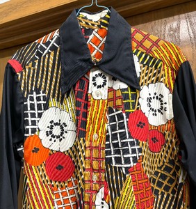 lot 154 image: Groovy Retro One of a Kind Handmade Button Up Shirt