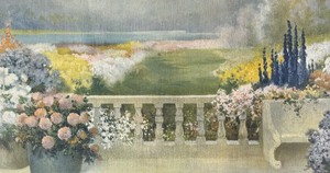 lot 174 image: Flower Land Framed Vintage Print by R. Atkinson Fox