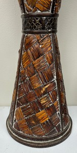 lot 273 image: Two Woven Pedestal Stands