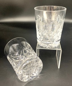 lot 129 image: Pair of Waterford Crystal Millennium Series Double Old Fashions