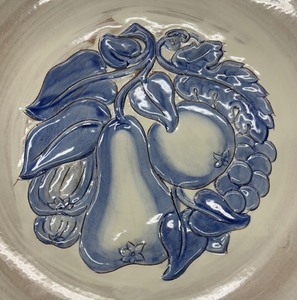 lot 300 image: Vintage Stangl Lenning Pottery Platter
