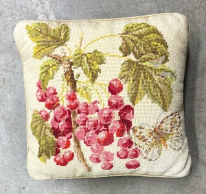 lot 297 image: Five Decorative Needlepoint Pillows