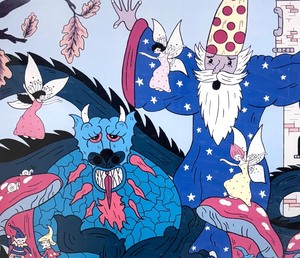 lot 333 image: The Watchful Wizard Limited Edition Signed Print by Marilyn Mark