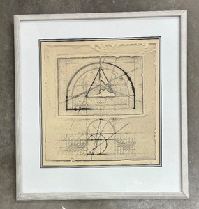 lot 334 image: La Citt Ideale and Progetto 1 Framed Prints by Walter Valentini