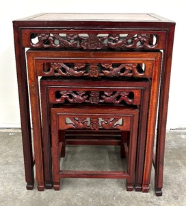lot 336 image: Set of Asian Inspired Nesting Tables
