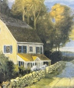 lot 361 image: R. Atkinson Fox Framed Vintage Print, English Garden