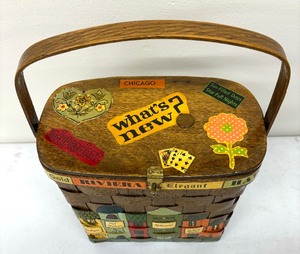lot 364 image: Vintage Caro Nan Basket Handbag