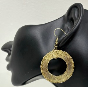 lot 369 image: Circular Golden Earrings