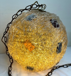 lot 375 image: Vintage Mid Century Spaghetti Pendant Hanging Lamp