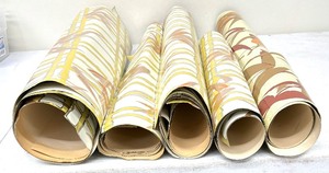 lot 392 image: Partial Rolls of Awesome Vintage Wallpaper