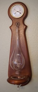 lot 241 image: Antique Barometer New Repro 17th Century Storm Glass Weather Station