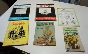 lot 99 image: Vintage Books...ABC Of Driftwood And Dried-Flower Designs By Florence M. Schaffer, Jim Berry BERRYS WORLD Cartoonist 1967 BEST Syndicated Panel Cartoon FUNNY, Gardening Almanac...