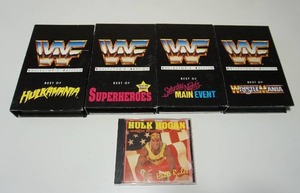lot 105 image: WWF VHS Collectors Edition-Superheroes-Hulkamania-Wrestlemania-Best of Saturday Nights w Andre the Giant Hulk Hogan...