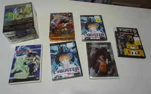 lot 110 image: Patlabor 2 - The Movie, Cybuster 4 Micro Black Hole Cannon, Anime InuYasha The Movie, Beyblade 3 Hidden Tiger, Eureka Seven Collection