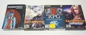 lot 113 image: Guild Wars (Game of the Year Edition) (PC), Robotech Remastered The Extended Edition DVD, Guild Wars Eye of the North - Expansion Pack (CD, PC, 2007), RPG Fantasy Action Pack - PC