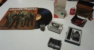 lot 130 image: Village People Macho Man 1978 Vinyl LP Album, Record Cleaning Fluid Set, Ortofon Concorde 20 Cartridge wOriginal Box, Vintage DISCWASHER Vinyl Record Care System D4 w Brush & Booklet & Box