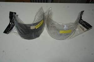 lot 162 image: NEW Face Shields HJC Clear and Light Smoke