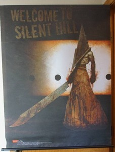 lot 170 image: Collectible Wall Scroll Silent Hill Pyramid Head Fabric Poster Art New Licensed...