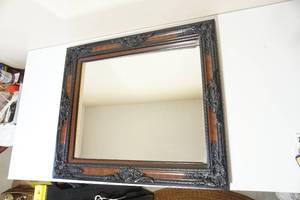lot 172 image: Large Vintage Ornate Beveled Glass Mirror...As Is