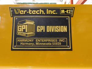 GPI M42BC Cardboard Baler