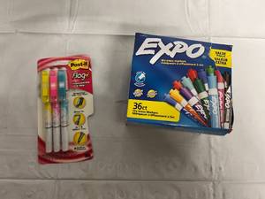 Post-It Flag Pens and Variety Pack Expo Markers