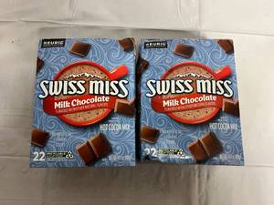 2 Boxes of Swiss Miss Hot Cocoa Mix and Wood Stirrers