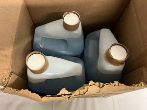 3 gallons of Spic and Span Glass Cleaner